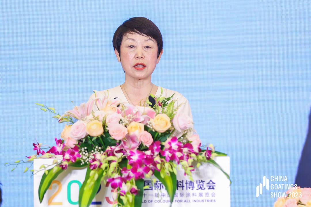 中國涂料工業協會名譽會長孫蓮英致辭